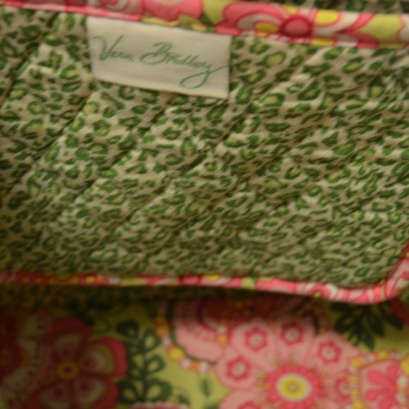 Vera Bradley Pink Petal Print Button Top Bag - Picture 8 of 10